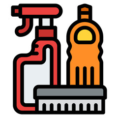 cleaning products washing cleaning housework icon