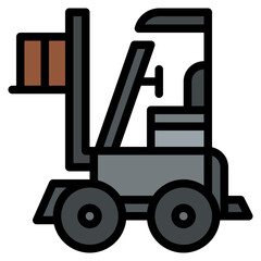 forklift supermarket store logistic icon