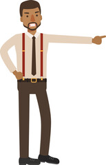 Businessman, officer at work.