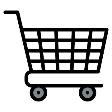 cart supermarket shooping grocery icon