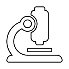 Microscope Icon in Line Style