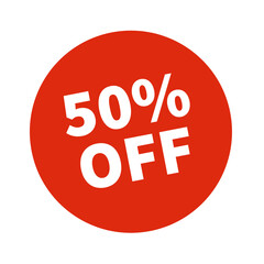 50 percent off sticker transparent png