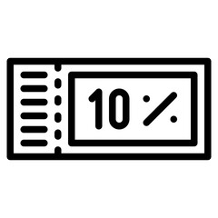 coupon promotion discount shopping icon