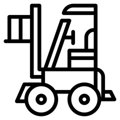 forklift supermarket store logistic icon