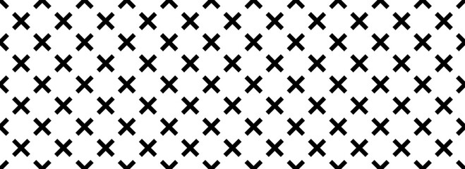 black white multiplication seamless pattern vector