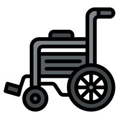 wheelchair emergency health safety icon