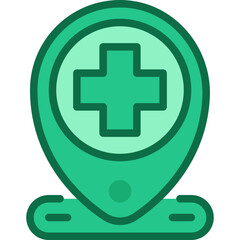 location two tone icon