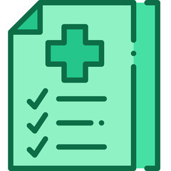 medical checkup two tone icon