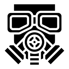 gas mask protection respirator safety icon