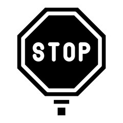 stop label sign safety icon