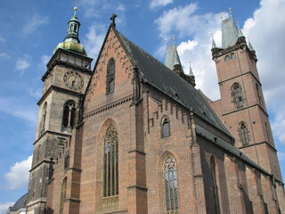 Obraz premium Old church in old town of Czech republic