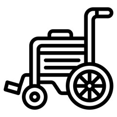 wheelchair emergency health safety icon