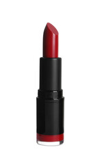 Obraz premium Bright lipstick on white background. Professional makeup product