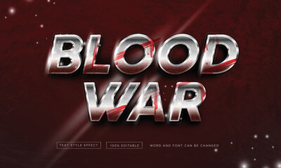 Blood war on chrome text effect free download