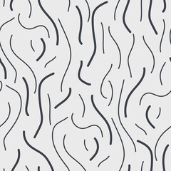 Abstract seamless pattern with wave lines
