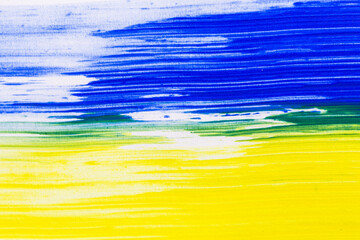 acrylic paint texture background ukranian flag