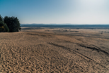 Fototapeta na wymiar Pustynia Błędowska, największa pustynia w Europie, Polska
