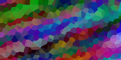 Abstract Rainbow Mosaic Texture Background . Triangular abstract low poly background.Abstract 3d triangular low poly style background.vibrant creative prismatic abstract multicolored background.><