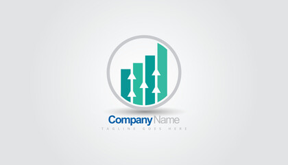 Obraz premium Financial Advisors Logo Design Template Vector Icon.