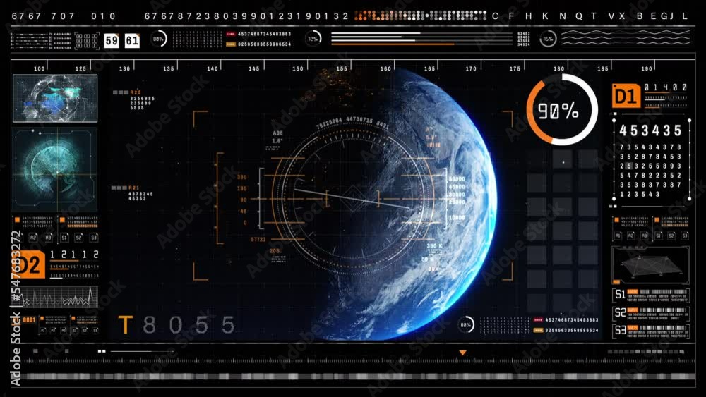 Poster technology digital cyberspace and global network connection tracking gps, graphic dashboard head-up 