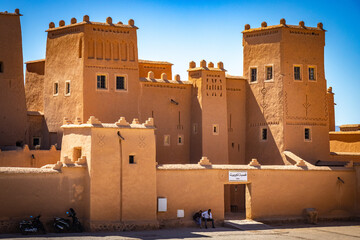 kasbah in ouarzazate, morocco, north africa