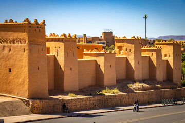 Fototapeta premium kasbah in ouarzazate, morocco, north africa