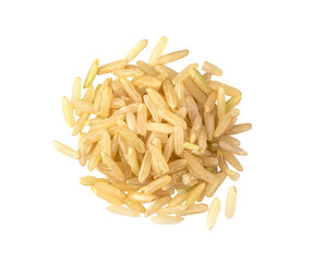 Brown rice isolated on transparent png