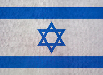 Obraz premium israeli flag texture as a background