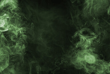 Yellow and pink steam on a black background.