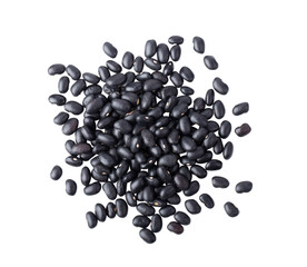 Black beans isolated on transparent png