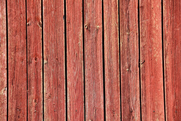 Naklejka premium Old red wooden wall