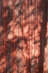 Old red wooden wall