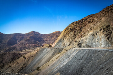 Col du Tichka moutain pass, high atlas mountains, morocco, north africa, mountains