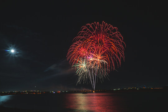 Sea World Fireworks Show In San Diego, USA