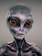 A portrait of an Alien
