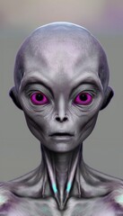 A portrait of an Alien