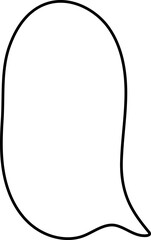 Cute doodle speech bubble hand drawn for decoration