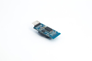 Rear view of an RTC (Real Time Clock) module with code ZS-042. This module is used for electronics...