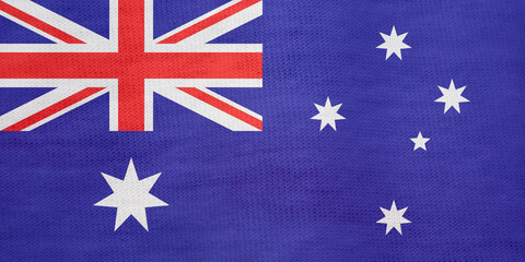 texture of australian flag as background