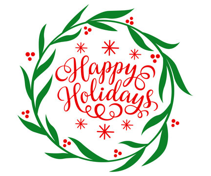 Happy Holidays SVG, Merry Christmas SVG, Winter SVG