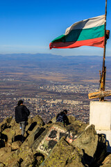 Fototapeta na wymiar View of Sofia from Vitosha mountain.