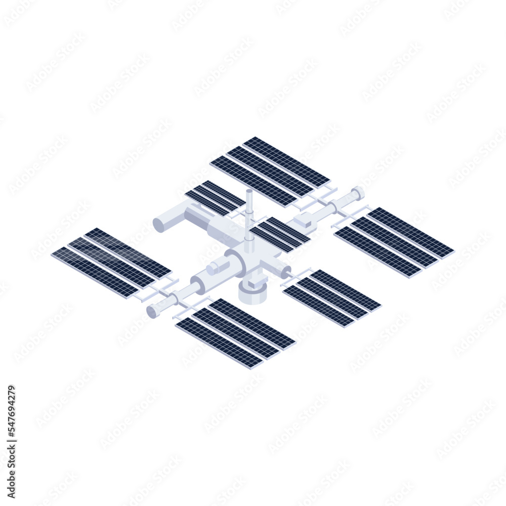 Wall mural Space Station Icon