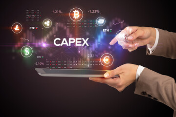 Close-up of a touchscreen with inscription