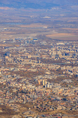 Obraz na płótnie Canvas View of Sofia from Vitosha mountain.