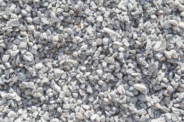 Crushed stone construction materials.Crushed stone texture background.