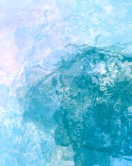 cold abstract background in winter style