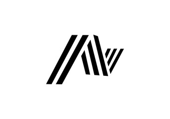 logo letter initial N initial company icon business logo background illustration