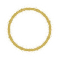 glittering golden grain circle shape illustration, no background, good on dark background, suitable for template design, ppt, background, card, etc.