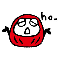 呆れるダルマ