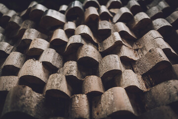 Background and texture of old wooden wall